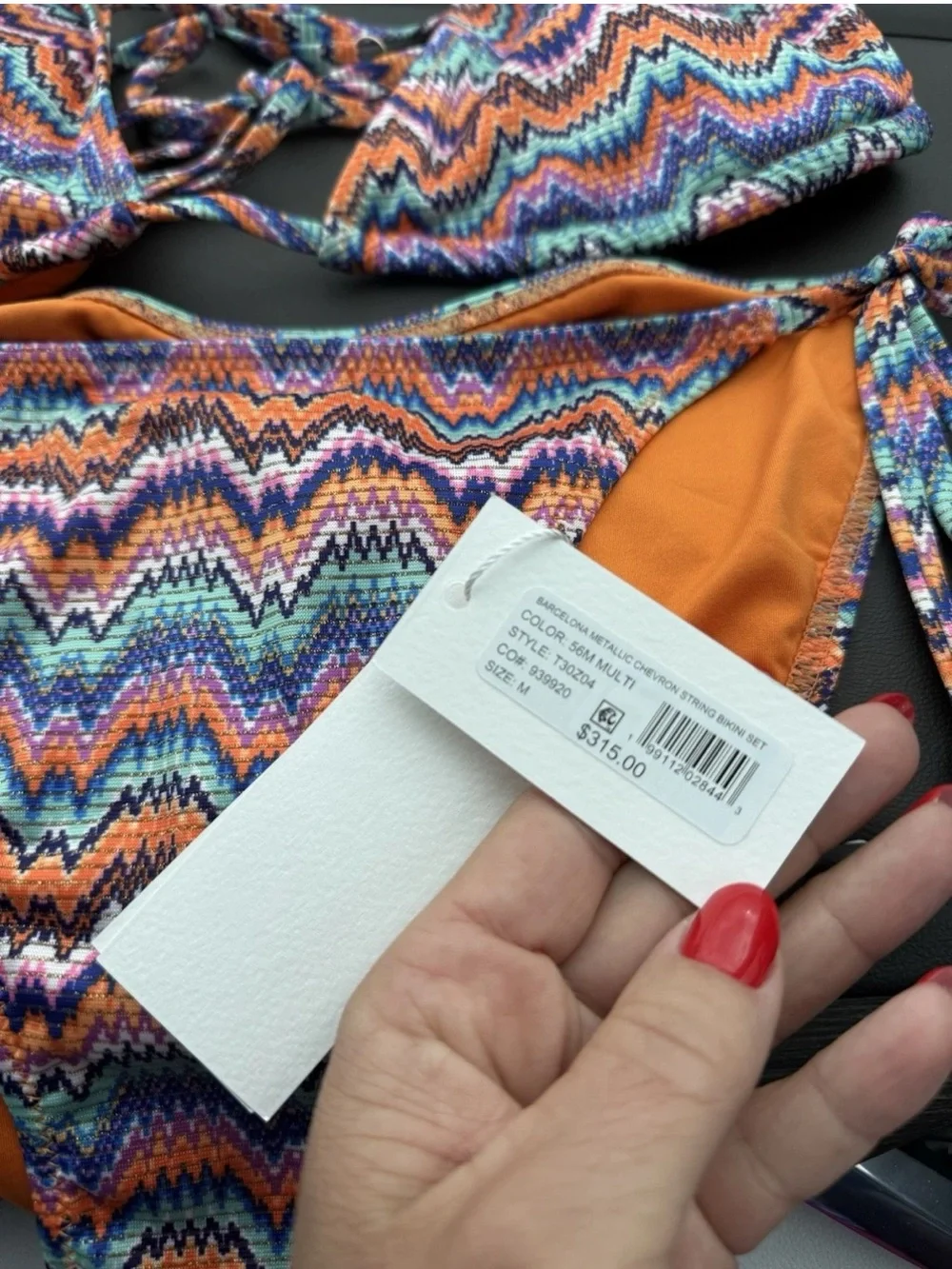 MILLY Bikini Set Women’s Medium | Designer Two Piece Swimsuit Multicolor nwt